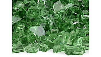 American Fireglass One Fourth Inch Classic Collection | Evergreen Fire Glass | 10 Pound Jar | AFF-EVGR-J