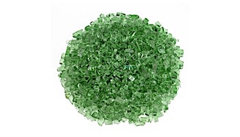 American Fireglass One Fourth Inch Classic Collection | Evergreen Fire Glass | 10 Pound Jar | AFF-EVGR-J