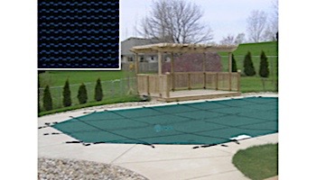 PoolTux 20-Year King99 Mesh Safety Cover | Left Step Rectangle 16' x 36' Blue | CSPTBMP16362