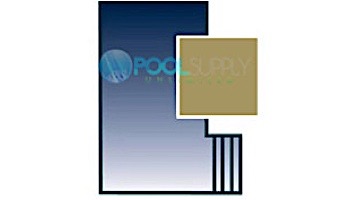 PoolTux 20-Year King99 Mesh Safety Cover | Right Step Rectangle 18' x 36' Tan | CSPTTMP18363