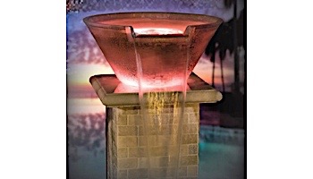 AquaCal Fire FX Illuminated Spillover Water Bowl | Bronze | R301015BZ