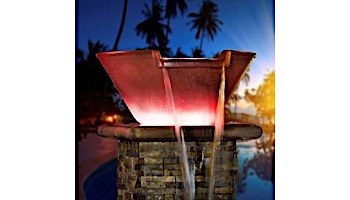 AquaCal Fire FX Illuminated Spillover Water Bowl | Copper | R301015CP