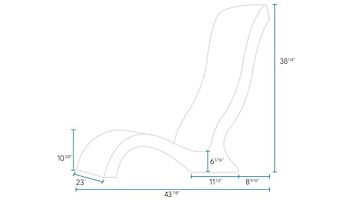 Ledge Lounger Signature Collection Chair | Cloud | LL-SG-CR-CL