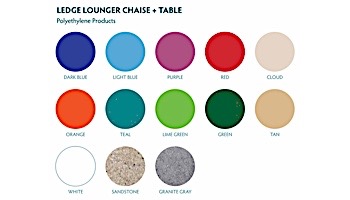 Ledge Lounger In-Pool Chair | Orange | LLCR-O