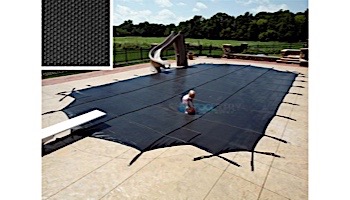 Arctic Armor 30-Year Premium Mesh Center End Step Safety Cover | Rectangle 12' x 24' Black | WS9012