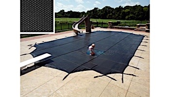 Arctic Armor 30-Year Premium Mesh Center End Step Safety Cover | Rectangle 14' x 28' Black | WS9027