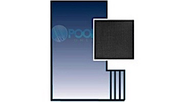 Arctic Armor 30-Year Premium Mesh Right End Step Safety Cover | Rectangle 12' x 24' Black | WS9011