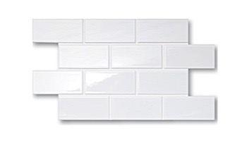 Cepac Tile Contour Flat Series | Glossy White | CON-1F