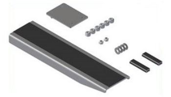 Coverstar Lid Bracket Extension Kit 15-17" Stainless Steel | 11.75" Long | A2393