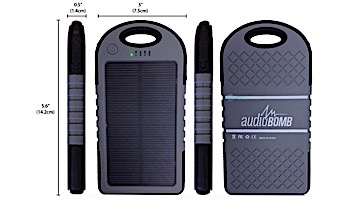 AudioBomb Solar Reflex Solar Powered Portable Charger | Red | 12206
