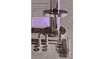 SR Smith Designer Series Deck Top Mounted Deck to Deck Return Stair Rail Flanged | 1.90" x .065" Thickness Thermo Plastic Coated Tan | DR-D3D50065-FL-TPC-T