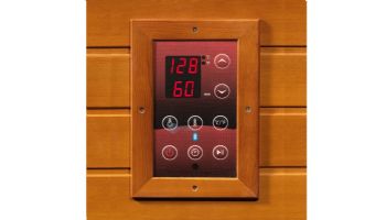 Golden Designs Dynamic Heming 2-Person Corner Low EMF FAR Infrared Sauna | Hemlock | DYN-6225-02