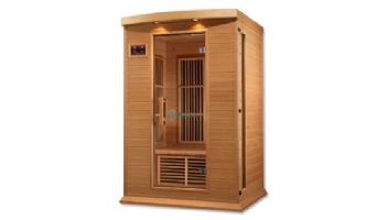 Golden Designs Maxxus 2-Person Low EMF FAR Infrared Carbon Sauna | Hemlock | MX-K206-01