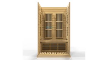 Golden Designs Maxxus 2-Person Low EMF FAR Infrared Carbon Sauna | Red Cedar | MX-K206-01 CED