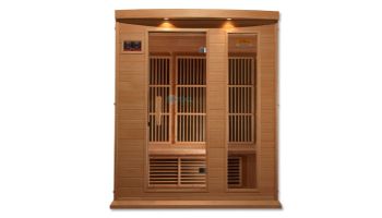 Golden Designs Maxxus 3-Person Low EMF FAR Infrared Carbon Sauna | Hemlock | MX-K306-01
