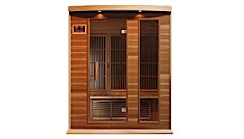 Golden Designs Maxxus 3-Person Low EMF FAR Infrared Carbon Sauna | Red Cedar | MX-K306-01 CED