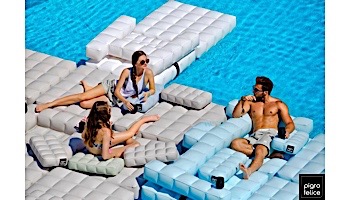Pigro Felice Modul'Air 2-in-1 Inflatable Armchair Lounger Pool Float | Aquamarine Green | 921985-AGREEN