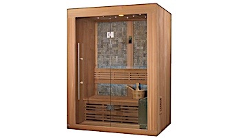 GoldenDesigns Vasteras Luxury Edition 2-3 Person Traditional Steam Sauna | Cedar | GDI-7289-01L Cedar