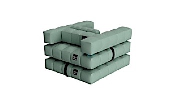 Pigro Felice Modul'Air 2-in-1 Inflatable Armchair Lounger Pool Float | Aquamarine Green | 921985-AGREEN