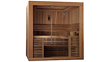 GoldenDesigns Osla 4-6 Person Traditional Steam Sauna | Cedar | GDI-7689-01 Cedar