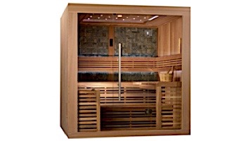 GoldenDesigns Bergen Luxury Edition 4-6 Person Traditional Steam Sauna | Cedar | GDI-7689-01L Cedar