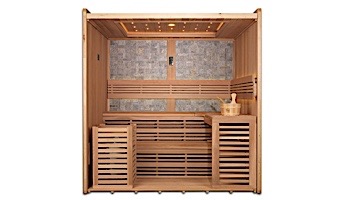 GoldenDesigns Bergen Luxury Edition 4-6 Person Traditional Steam Sauna | Cedar | GDI-7689-01L Cedar