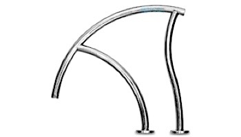 SR Smith Designer Series Grab Rail Single | 1.90_quot; x .065_quot; Thickness 316L Marine Grade Stainless Steel | DR-G3D065-SINGLE-MG