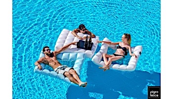 Pigro Felice Modul'Air Premium Inflatable Double Floating Hammock | Aqua Blue | 921991-AQUABLUE
