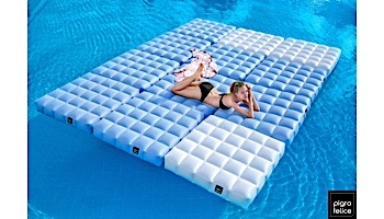 Pigro Felice Modul'Air Inflatable Base Pool Float | Aqua Blue | 921987-AQUABLUE