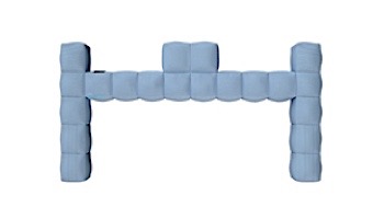 Pigro Felice Modul_#39;Air Inflatable Sofa Backrest | Azur Blue | 921989-AZURBLUE