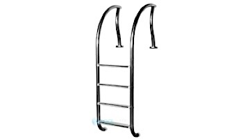 SR Smith Designer Series 4 Step Ladder With Sure-Step Treads | 1.90" x .065" Thickness 304 Stainless Steel | DR-L4065S