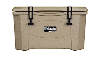 Grizzly Coolers 40 Quart Cooler with BearClaw Latches and Molded-in Heavy Duty Handles | Sandstone with Tan Cover | IRP-9080-S