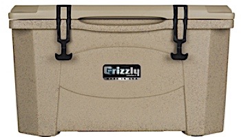 Grizzly Coolers 40 Quart Cooler with BearClaw Latches and Molded-in Heavy Duty Handles | Sandstone with Tan Cover | IRP-9080-S