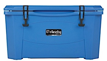 Grizzly Coolers 40 Quart Cooler with BearClaw Latches and Molded-in Heavy Duty Handles | Blue | IRP-9080-B