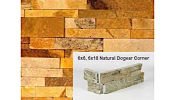 Natural Stone Dogear Corner | Honey Wheat | Dressed Sandstone