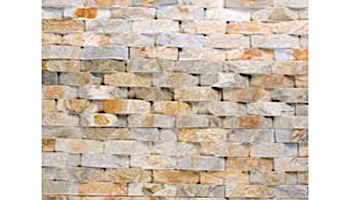 Natural Stone Ledger Panel 6x24 | Desert Gold | Basketweave Quartzite