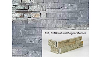 Natural Stone Dogear Corner | Ostrich Grey | Quartzite