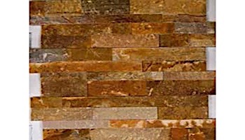 Natural Stone Ledger Panel 6x24 | Desert Gold | Basketweave Quartzite