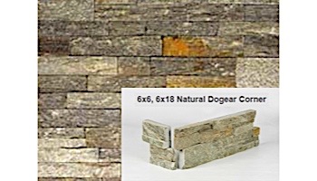 Natural Stone Dogear Corner | Sage Green | Quartzite
