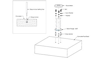 Inter-Fab Deck Top Mounted 3 Step Ladder Flanged With White High Impact Plastic Treads | 1.90" x .049" Thickness Thermo Plastic Coated White | L3049P-W-FL-TPC-W