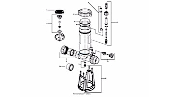 Custom Molded PowerClean Ultra In-Line Chlorinator with Base  | Up to 50,000 Gallons | 25280-400-000