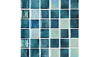 National Pool Tile Tribeca 1x1 Glass Tile | Dark Marine Glossy | TRI-DKMARINE-GL
