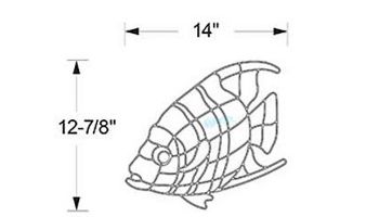 AquaStar Swim Designs Angel Fish Pre-Filled Frame | F2002-01