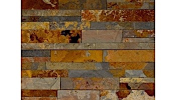 Natural Stone Dogear Corner | Sunset Multi Color | Dressed Slate