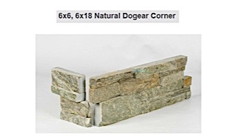 Natural Stone Dogear Corner | Oak Mountain | Quartzite