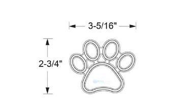 AquaStar Swim Designs Dog Paw Pre-Filled Frame | Set of 4 | F2004-01