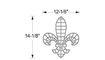 AquaStar Swim Designs Fleur De Lis Pre-Filled Frame | F2005-01