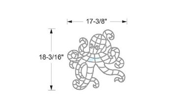 AquaStar Swim Designs Octopus Pre-Filled Frame | F2008-01