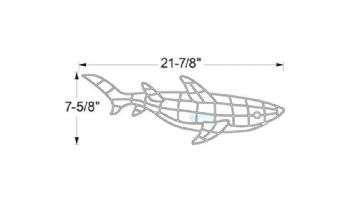 AquaStar Swim Designs Shark Pre-Filled Frame | F2010-01