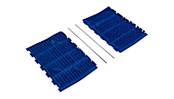 Aqua Products SK Brush, Rubber EZ, Size 12", 2 Brushes 2 Pin | Blue | 2 Pack | SK3016BL